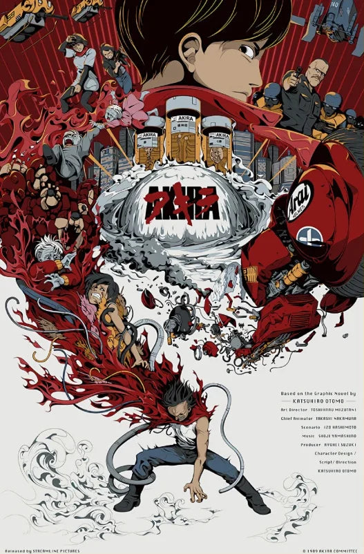 Akira Anime Retro HD Canvas Wall Art Poster | Japan Print