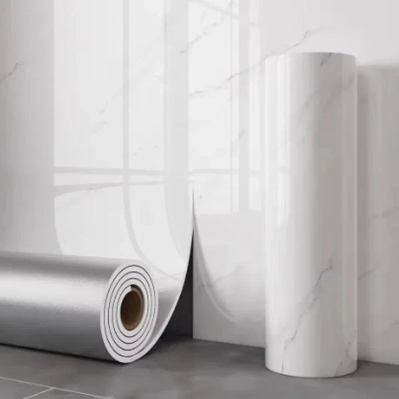 Marble Tile Peel & Stick Wallpaper – Waterproof Foam Wall Sticker