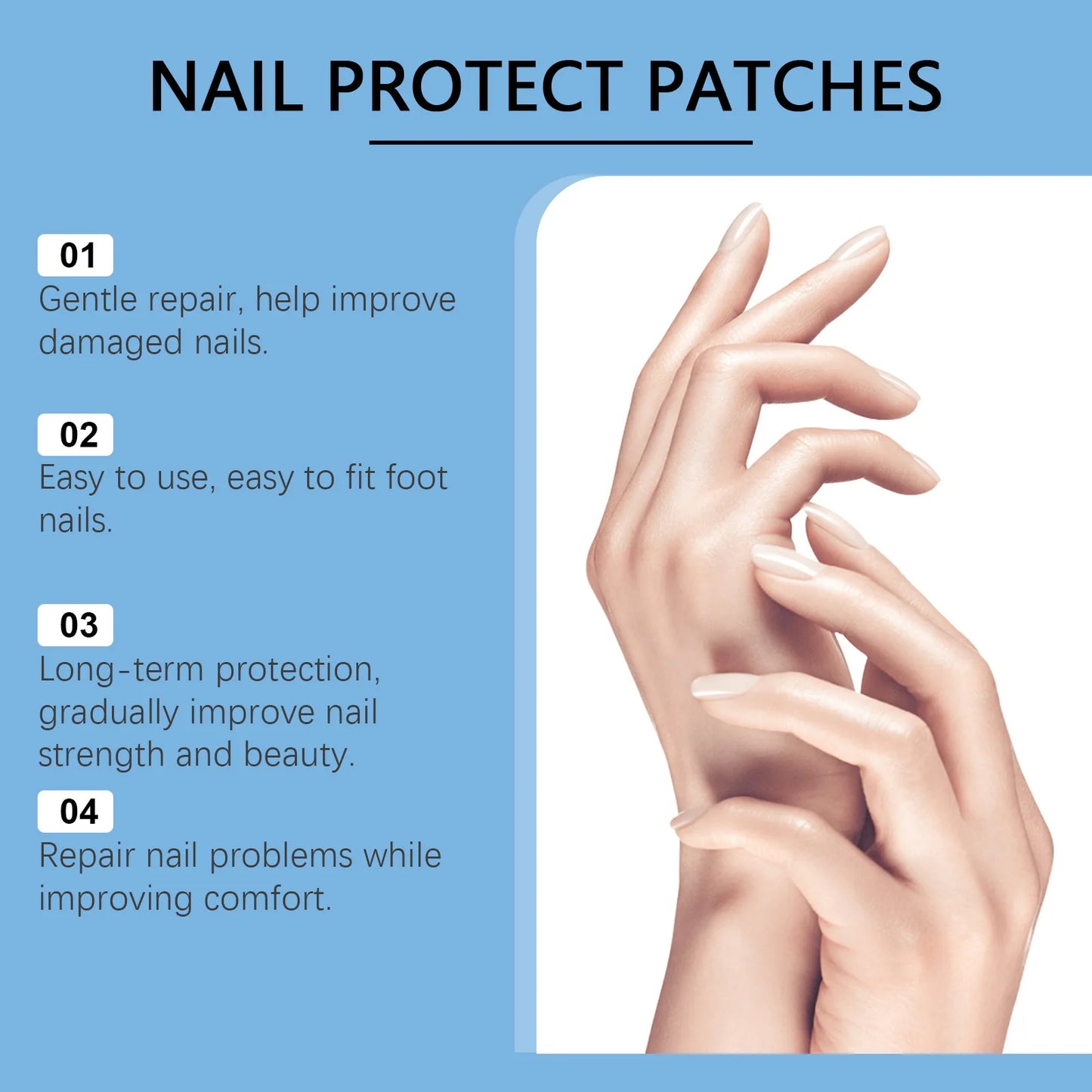 XIMONTH Nail Nourishing Patch – Moisturizing & Repair 72pcs