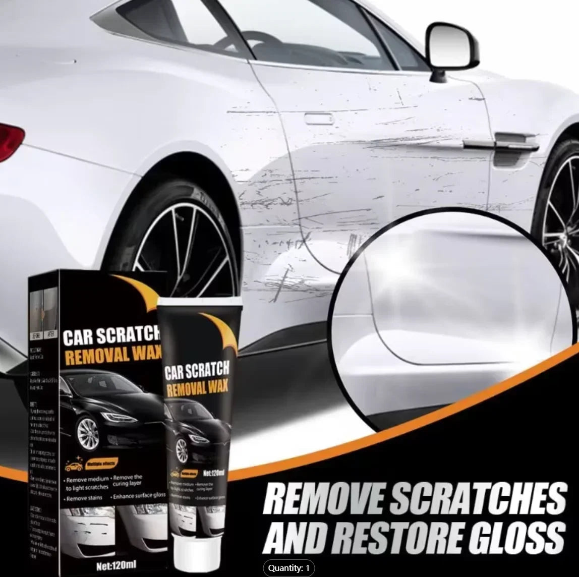 Car Scratch Repair Paste – Polish, Wax & Paint Restorer Kit