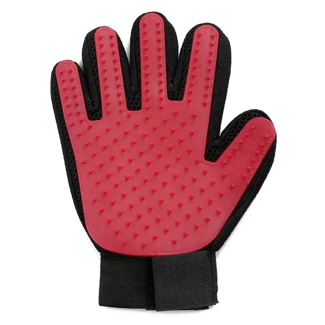 Silicone Pet Grooming Glove – Cat & Dog Hair Removal Brush