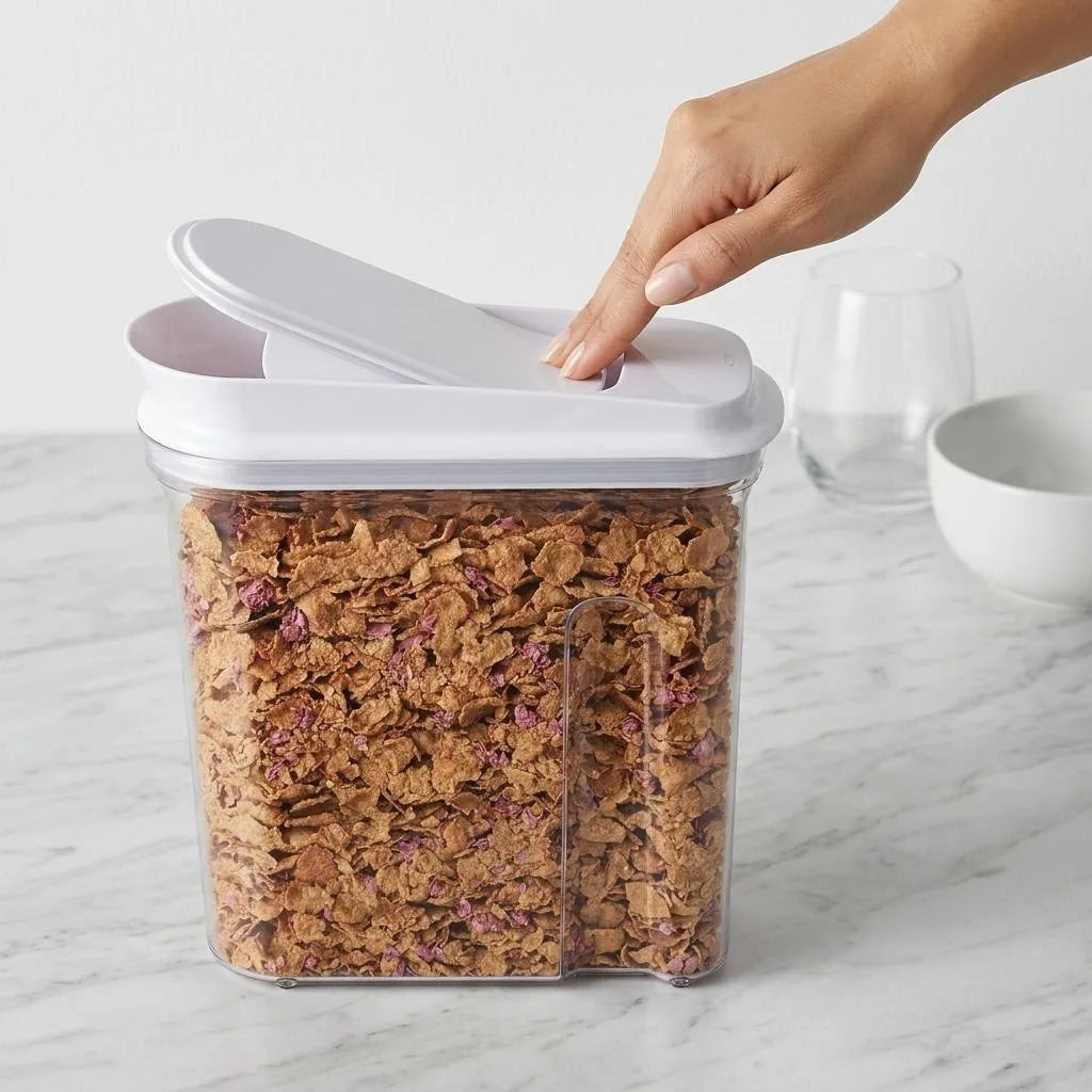 Airtight Food Storage Containers – Clear Plastic Pantry Organizers