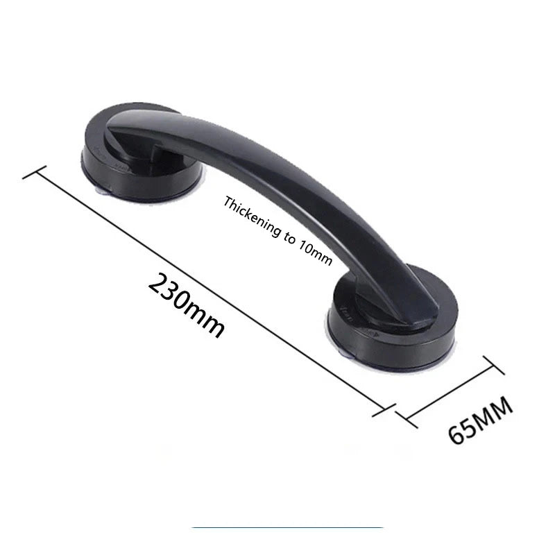 No-Drill Suction Cup Grab Bar | Bathroom Safety Handle 1–2 Pack
