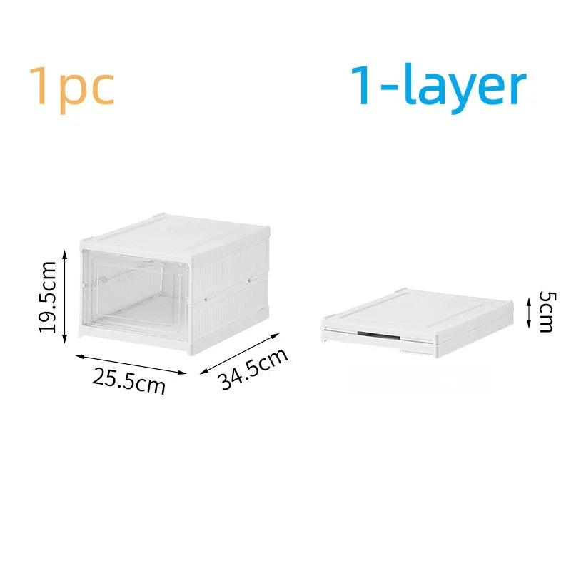 Foldable Shoe Rack Organizer | No Assembly 6-Layer Cabinet