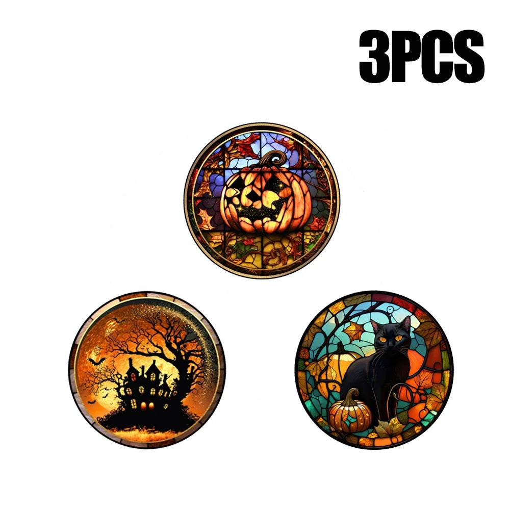 Halloween PVC Static Window Decals – Castle & Cat Clings