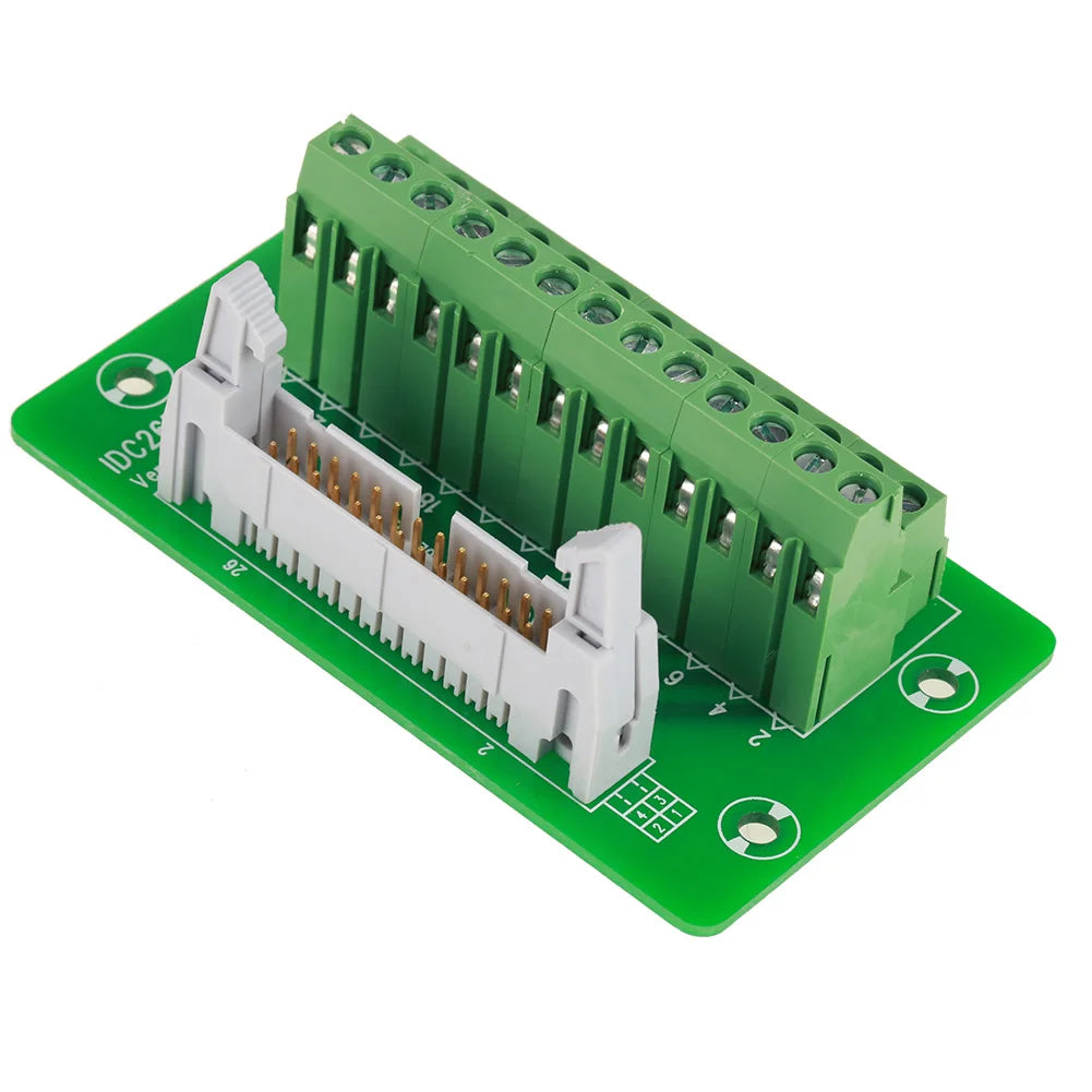 Board Module Stable DIN Rail Module Compact for Male Header Connectors IDC26P Male Board 5mm Mount Interface Peaceful Pleasures Health and Wellness
