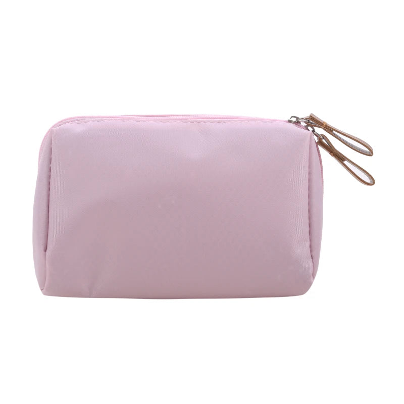 Folding Travel Cosmetic Bag for Women Multifunctional Toiletry Wash Pouch Simple Makeup Storage Organizer Beautician Kit Peaceful Pleasures Health and Wellness Peach Pink