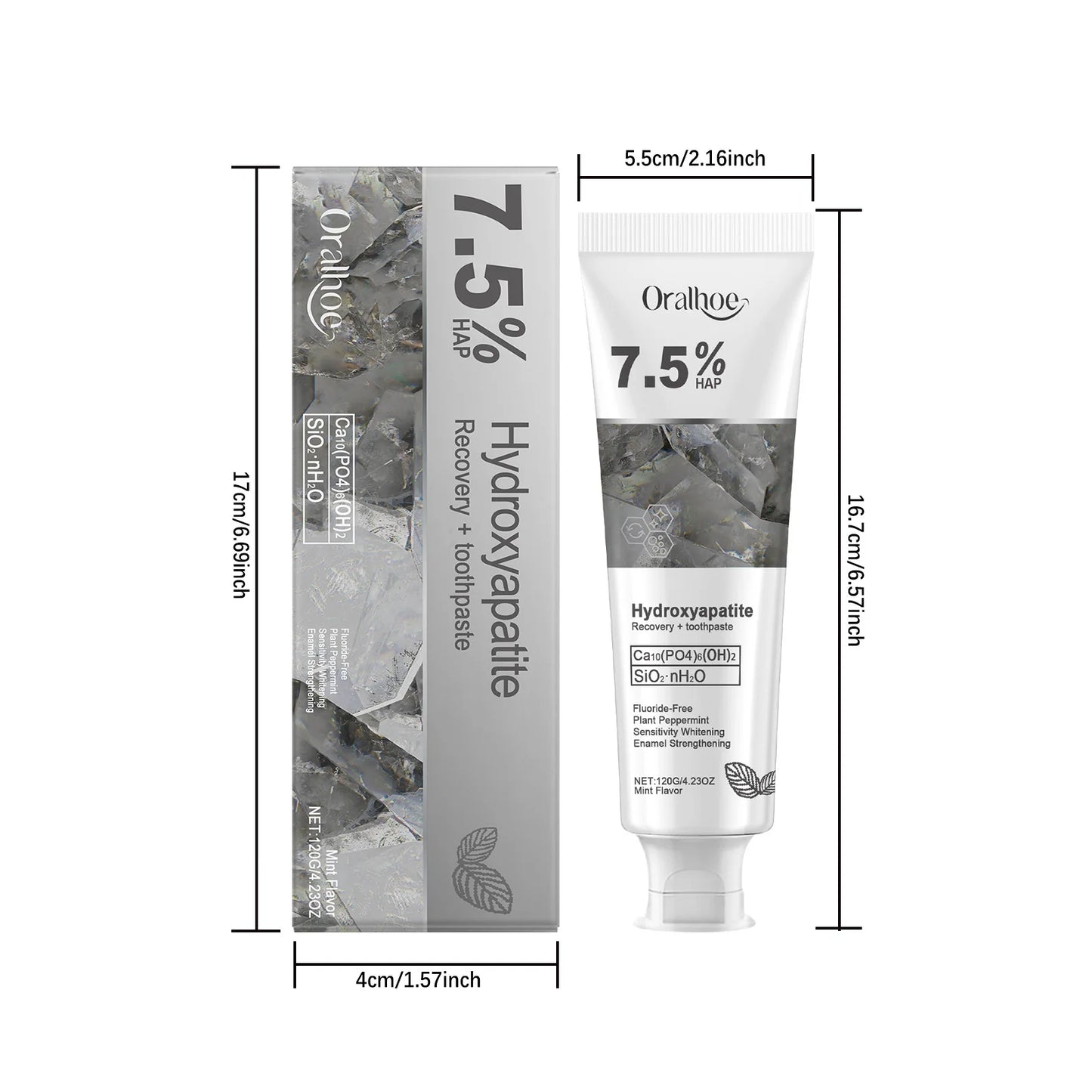 Oralhoe Whitening Toothpaste – Fresh Breath & Deep Clean 120g