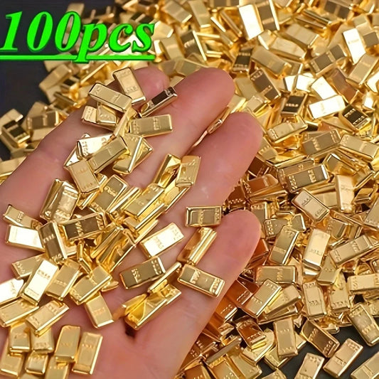 Premium Realistic Golden Brick Bar Housewarming Eight Blessings Peaceful Pleasures Health and Wellness
