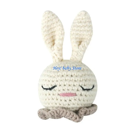 Crochet Rabbit Pacifier Chain Clip Baby Teething Toy DIY Baby Teething Toy Peaceful Pleasures Health and Wellness 636 CN