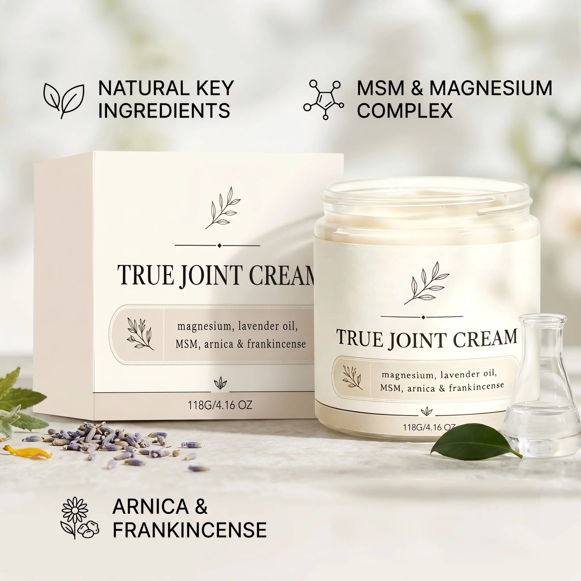 Joint Cream 118g Joint & Muscle Relief Balm for Joint Stiffness, Muscle Soreness & Post-Workout Discomfort Relieve Stiffness Peaceful Pleasures Health and Wellness