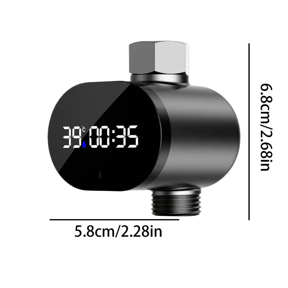 LED Digital Shower Temperature Monitor | Color-Change Display