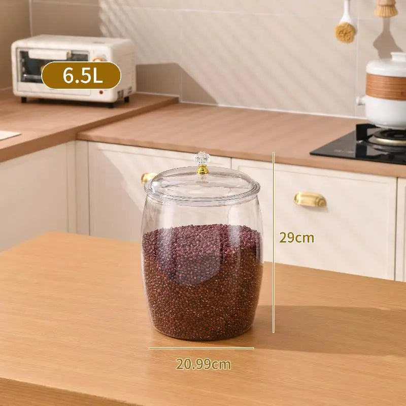 Transparent Sealed Storage Jar with Lid | Kitchen Organizer