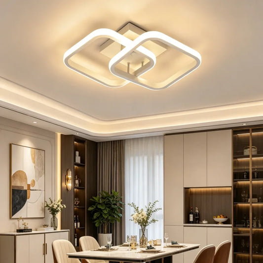 RUNTOIN Modern LED Ceiling Light | 3 Colors, Dimmable, 15m² LED Ceiling Light Peaceful Pleasures Health and Wellness