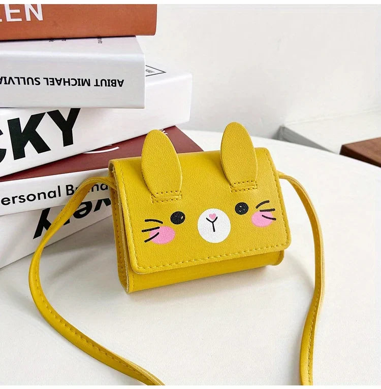 Girls Mini PU Leather Crossbody Bag – Kids Princess Purse