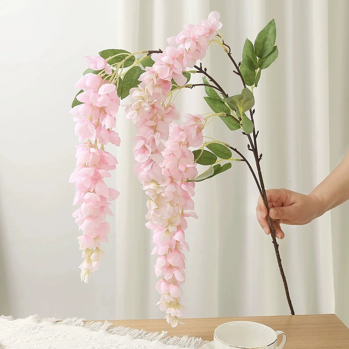 120cm Artificial Wisteria Garland | Wedding & Home Wall Decor