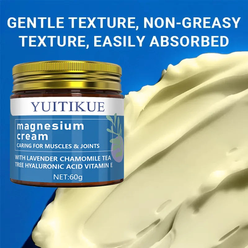 YUITIKUE Magnesium Body Lotion 60g | Night Muscle Moisturizer Magnesium Body Lotion Peaceful Pleasures Health and Wellness