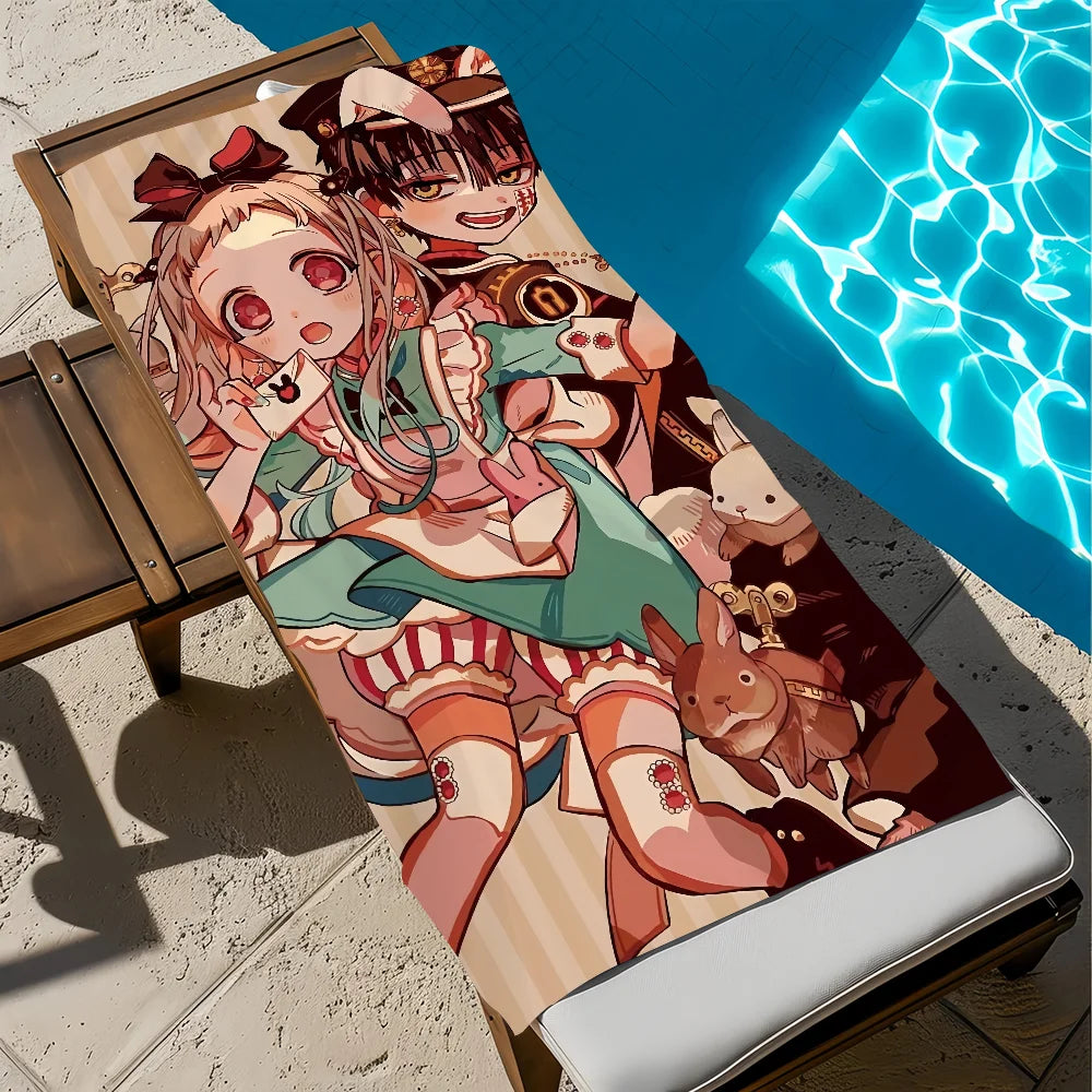 Hanako Kun Quick-Dry Microfiber Beach Towel | 11 Sizes Microfiber Beach Towel Peaceful Pleasures Health and Wellness z4 STJ80x160CM