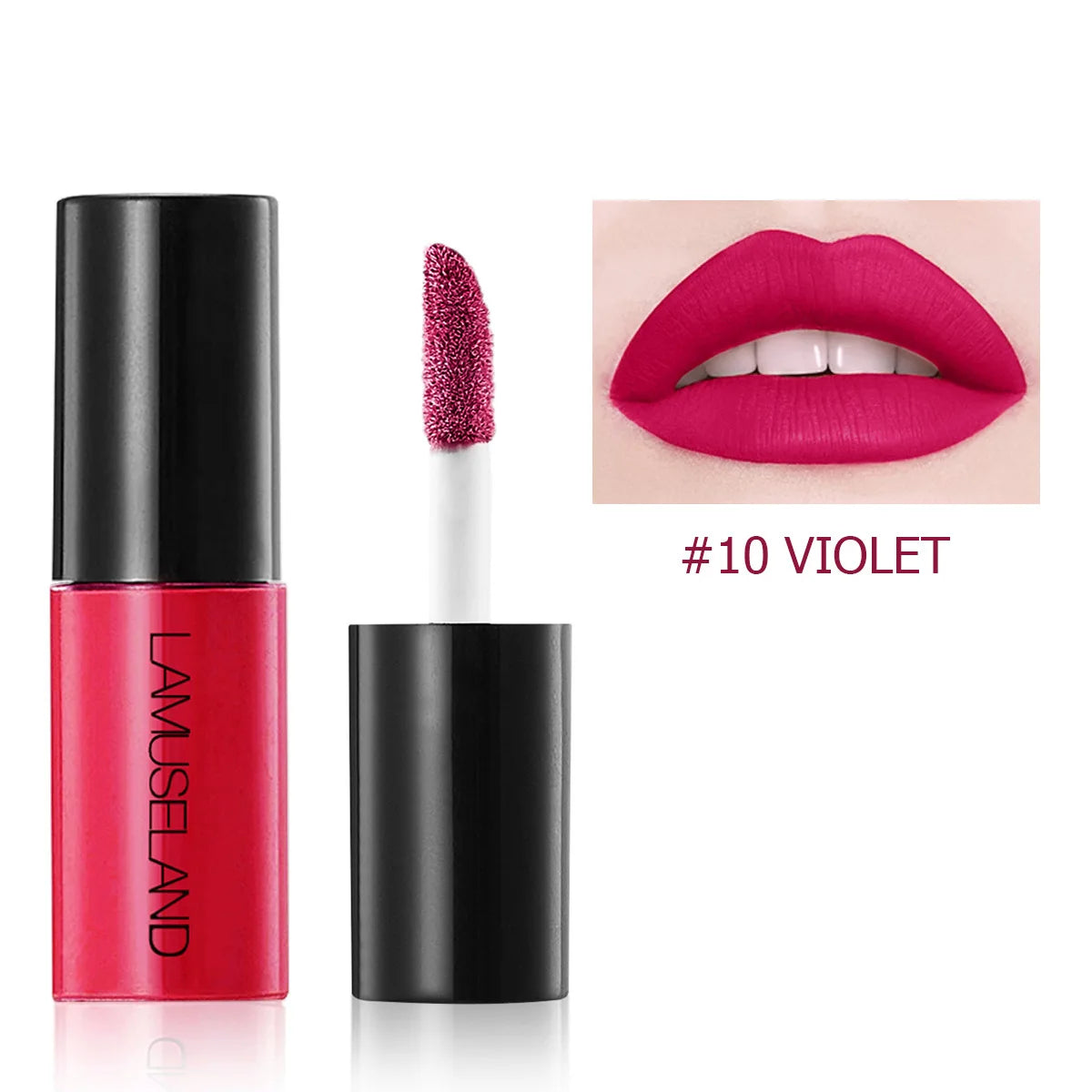 12-Color Velvet Matte Liquid Lip Gloss – Waterproof, Long-Lasting
