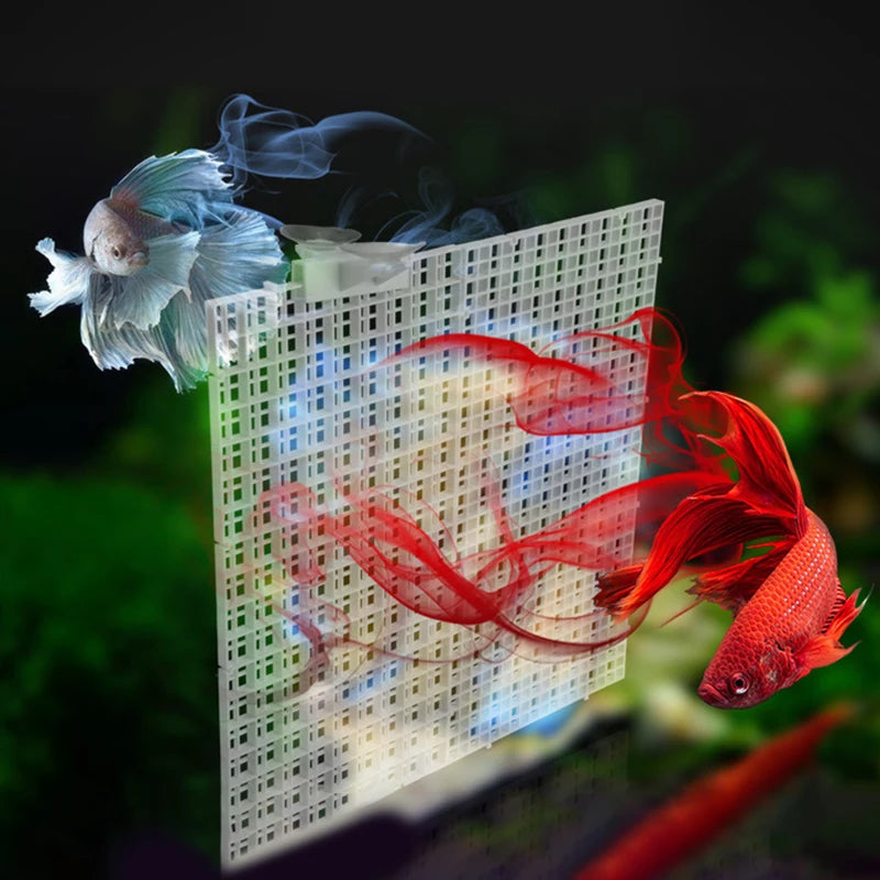 Fish Tank Mesh Divider Isolation Plate with Suction Cups