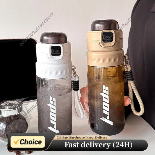 750ML Dual-Drinking Spray Bottle with Straw Large Capacity Sports Water Bottle for Mountaineering Gym Cycling Sports Activities Peaceful Pleasures Health and Wellness