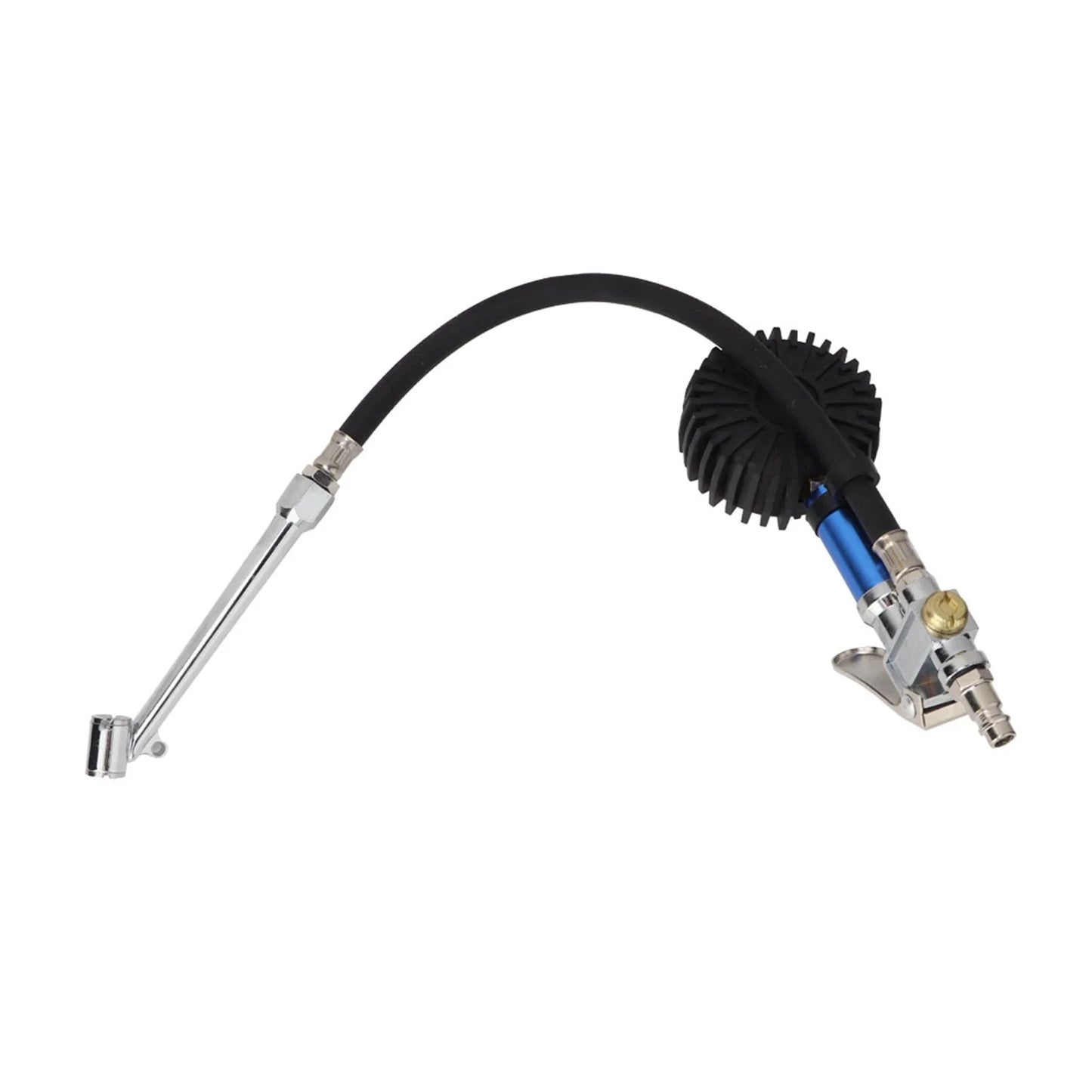 Inflator Gun Tire Gauge Pump 12 Self Clamping Air Pressure Quick