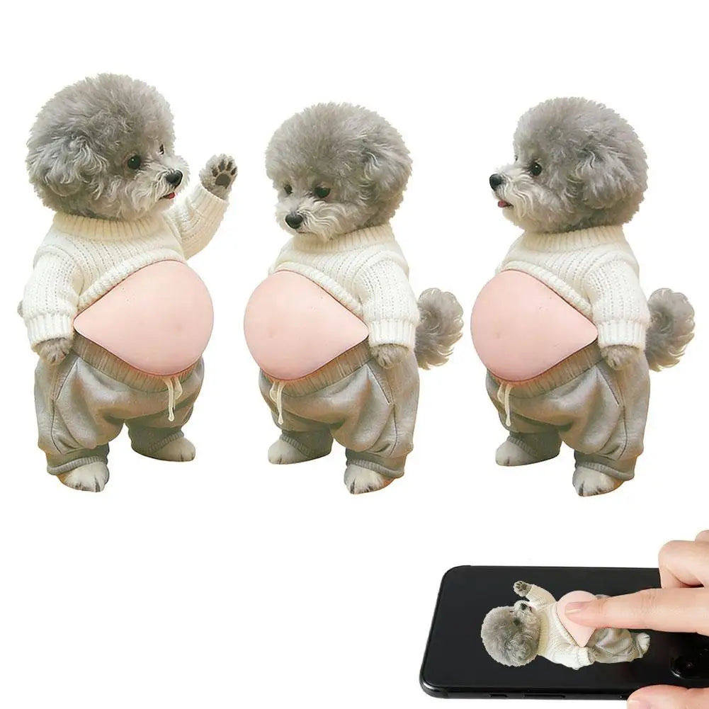 Shiba Inu 3D Silicone Belly Stickers – Stress Relief Dog Toy