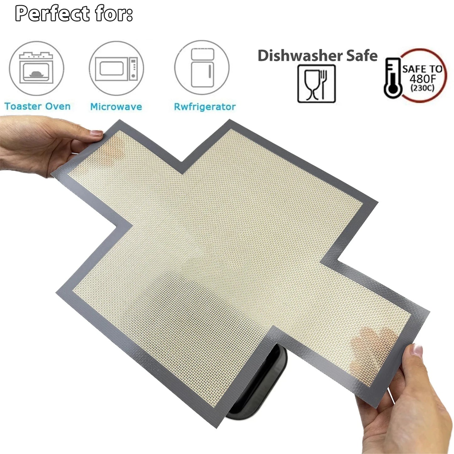 Silicone Bread Loaf Pan Liner – Reusable Non-Stick Baking Mat for 9.5 x 5 Inch / 1.5LB Pans, Oven Safe to 480°F