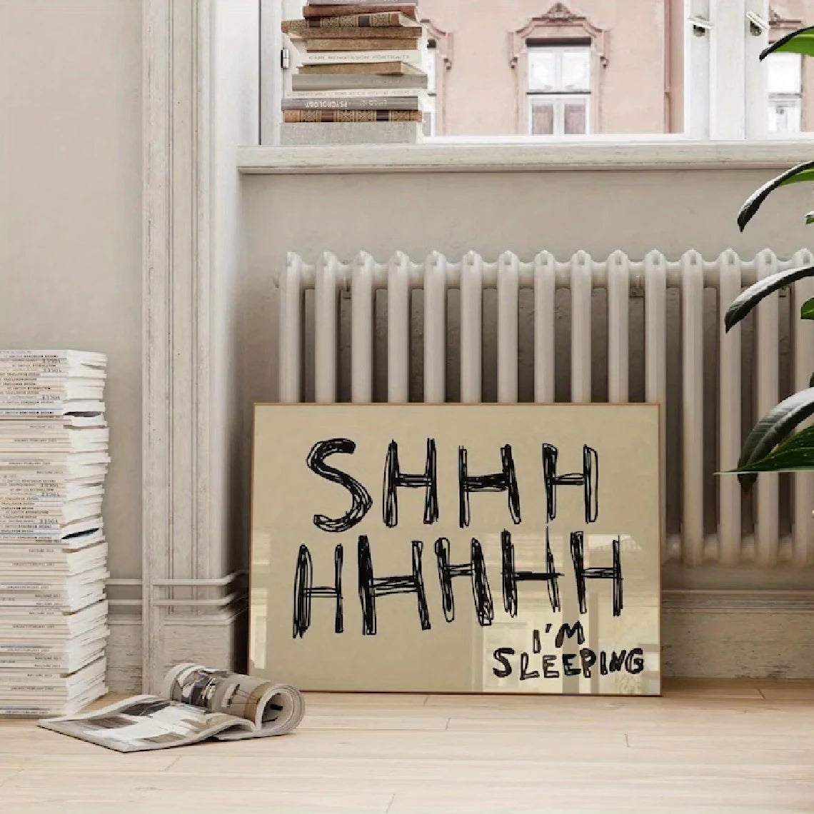 Funny Sleep Quote Canvas Wall Art Print | Home Decor Poster