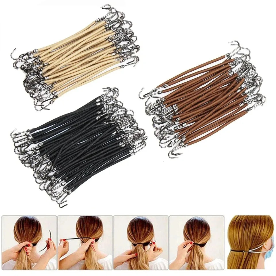 Elastic Hook Ponytail Hair Ties & Bungee Bands for Women