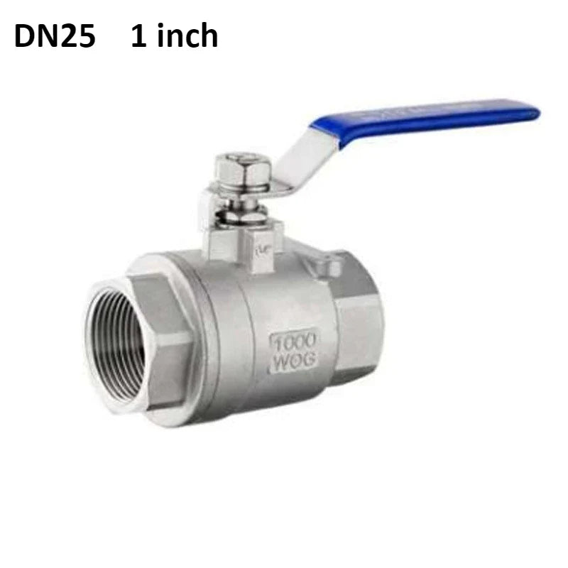 304 Stainless Steel BSP Ball Valve 1/4" to 2" Female Thread