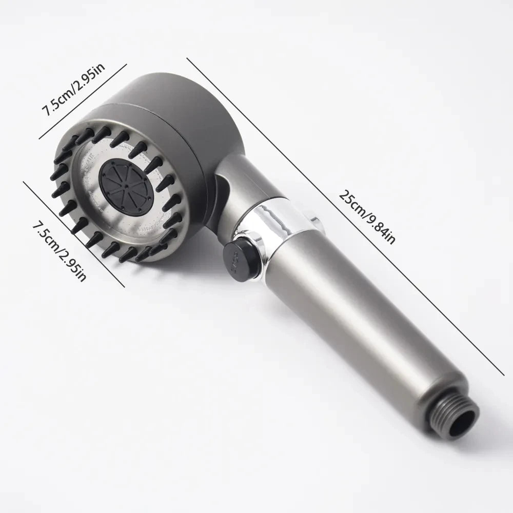 3-Mode Handheld Shower Head with Filter – Water Saving