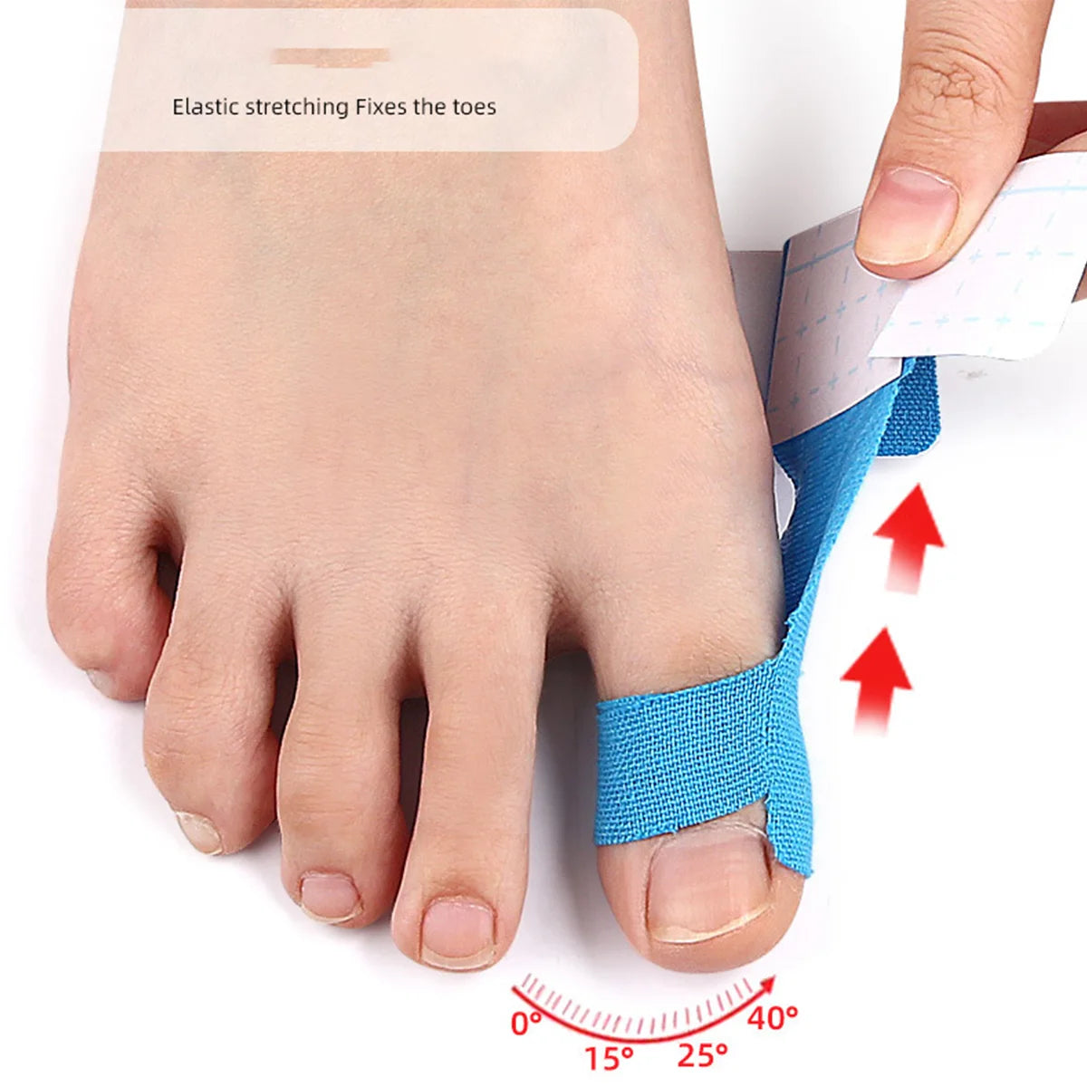 10 Pieces Protective Muscle Patch Toe Separator Anti-wear Foot Patch Finger Self-adhesive Toe Separator Peaceful Pleasures Health and Wellness