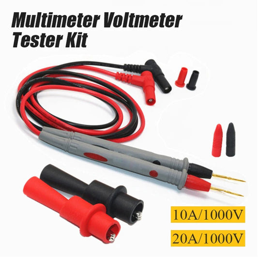 20A 1000V Multimeter Test Lead Probe Kit | Needle Pin Wire Pen Multimeter Test Lead Kit Peaceful Pleasures Health and Wellness