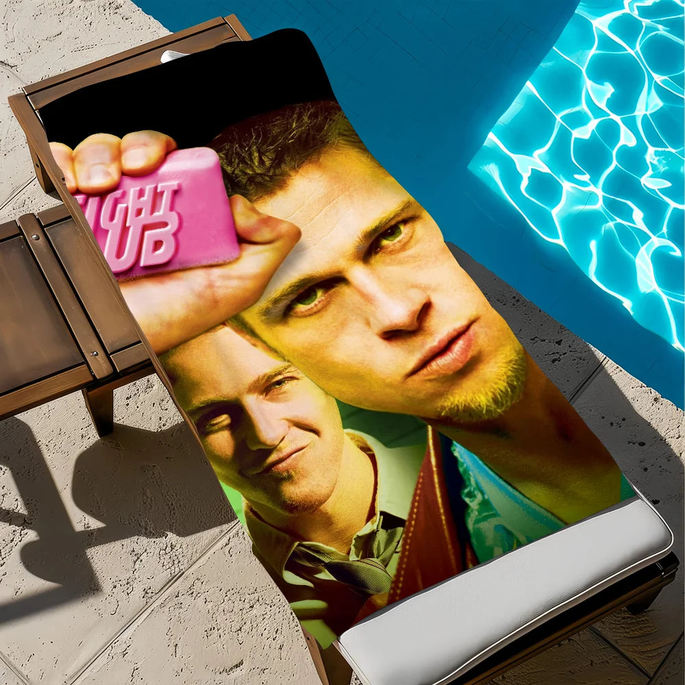 Fight Club Classic Quick-Dry Beach Towel | Gym Travel Pool Graphic Beach Towel Peaceful Pleasures Health and Wellness z8 STJ80x160CM