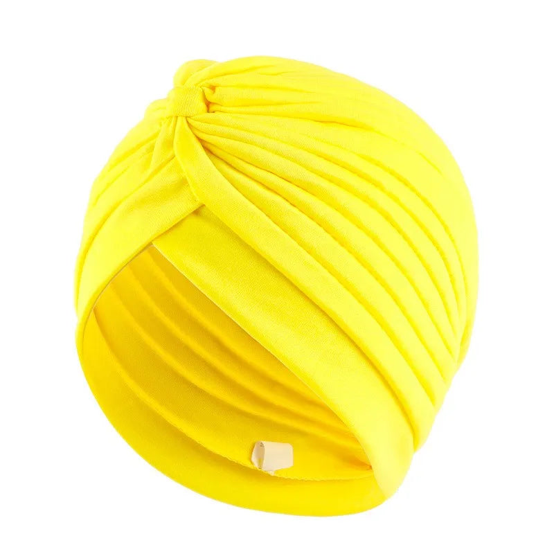 Velvet Turban Head Wrap Scarf for Women – All-Season Headwear Turban Head Wrap Peaceful Pleasures Health and Wellness Fluorescent yellow