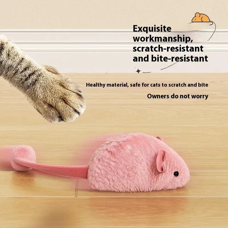 Interactive Plush Mouse Cat Toy | Glow, Sound & Vibration Interactive Cat Toy Peaceful Pleasures Health and Wellness