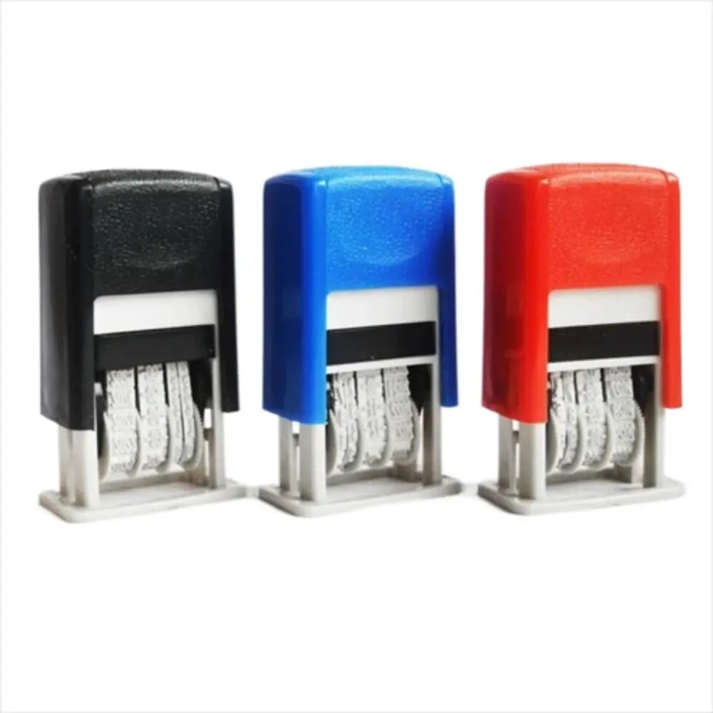 Universal DIY Stamp 4mm Self-Inking Self-Inking Stamps Handle Account Stamp Date Wheel Stamp Date Stamps Automatic Ink Return Peaceful Pleasures Health and Wellness