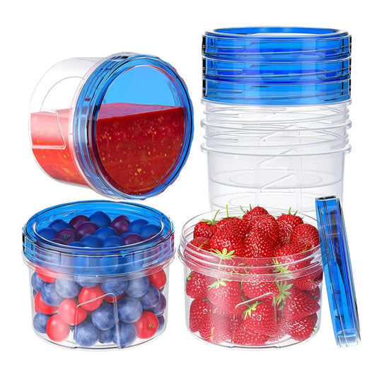 6-Piece Round Food Storage Containers with Lids | 16oz Meal Prep Food Storage Containers Oasis Select
