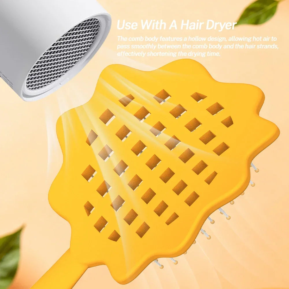 Sunflower Detangling Hair Brush & Scalp Massager Comb