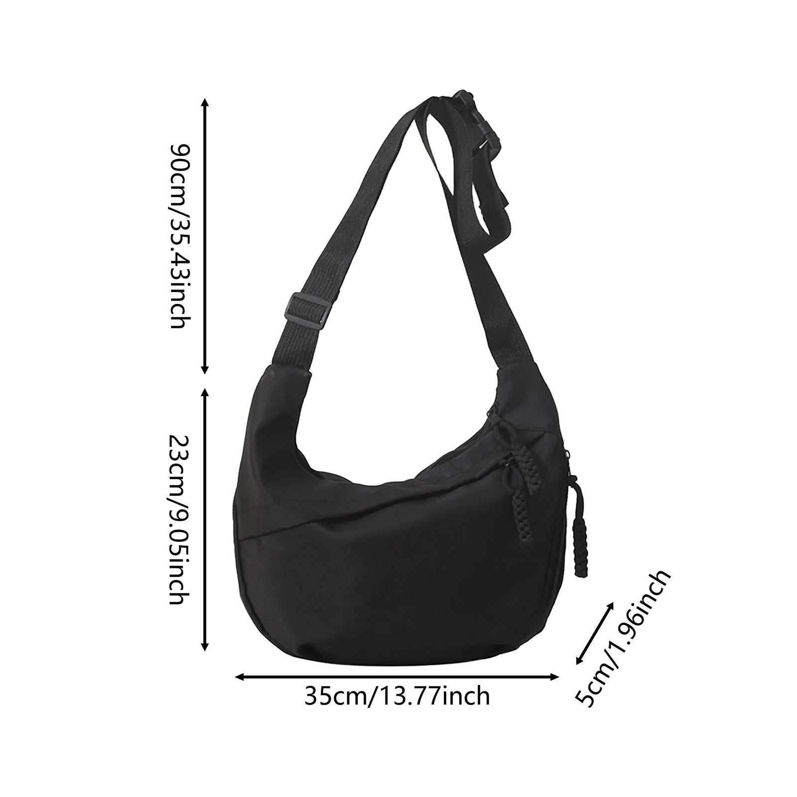 1Pcs/lot New Style Classy Fashion Single Shoulder Bag Large Capacity Commuting Crossbody Bag Thoughtful Gift for Office Workers Peaceful Pleasures Health and Wellness