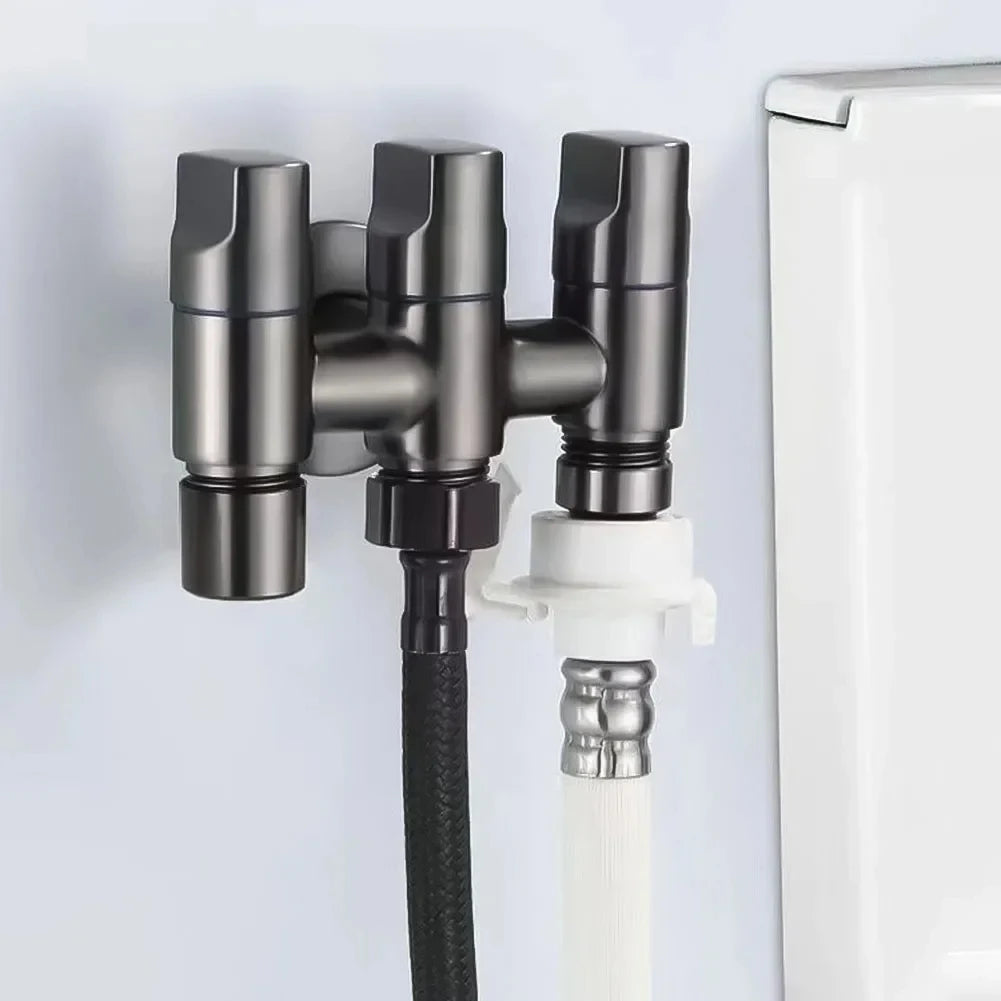 3-Way Angle Valve Multifunctional Diverter | Water Flow Control