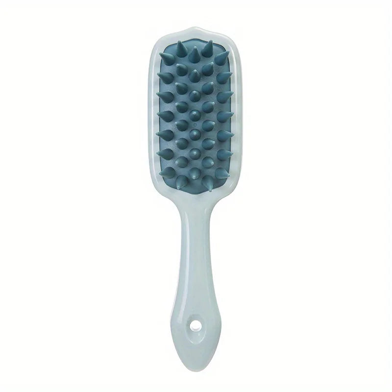 Silicone Shampoo Brush & Scalp Massager with Extended Comb