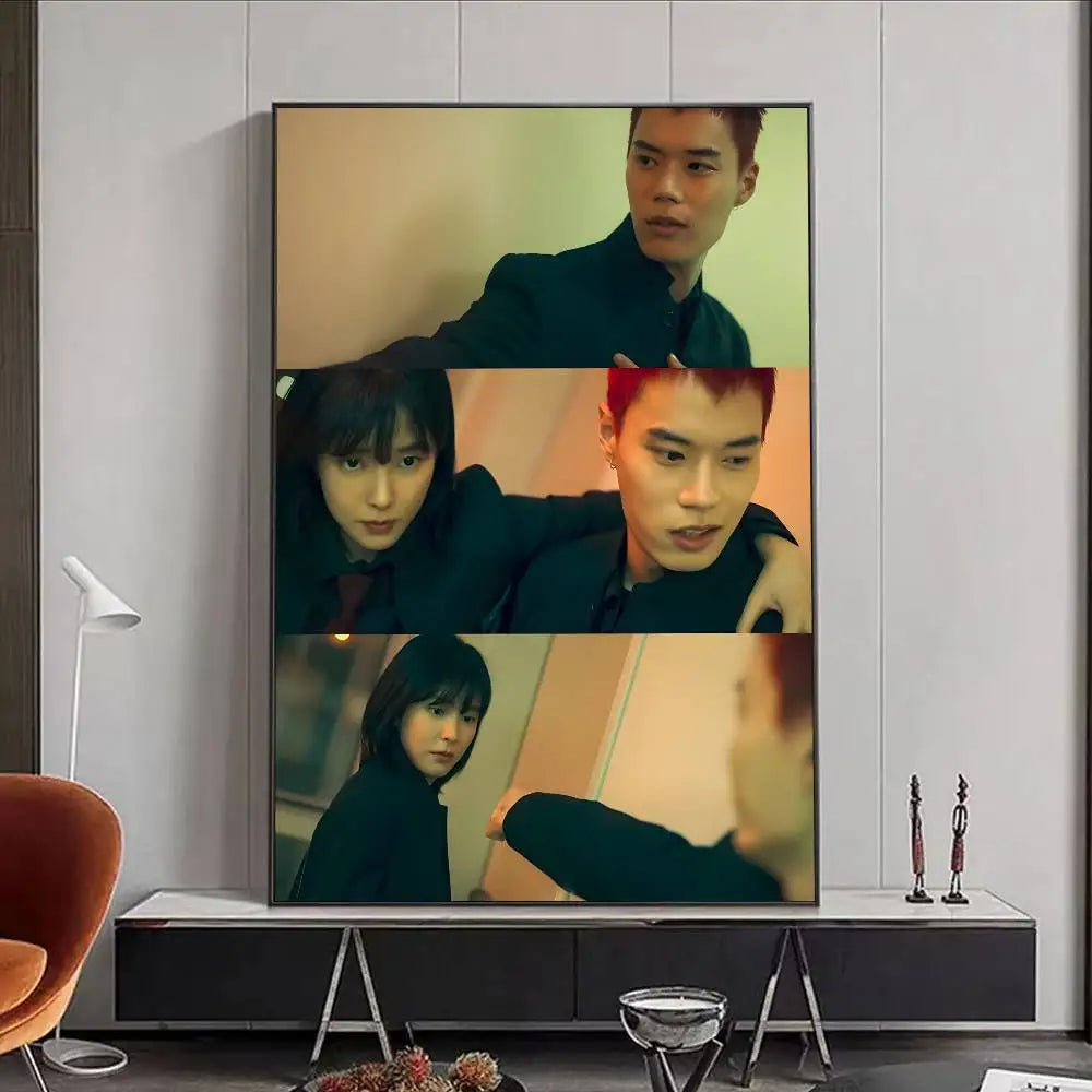 Hot Kdrama S-Study group Poster HD art poster for home living room bar office decoration sticky waterproof Peaceful Pleasures Health and Wellness z13 15X20cmNoframe