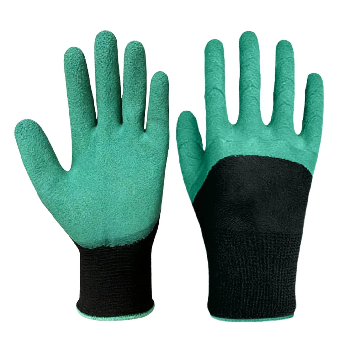 Gardening Gloves Thickened Latex Coated Labor Protection Glove Anti-Slip Thorn-Proof Working Glove for Digging Planting Weeding Peaceful Pleasures Health and Wellness
