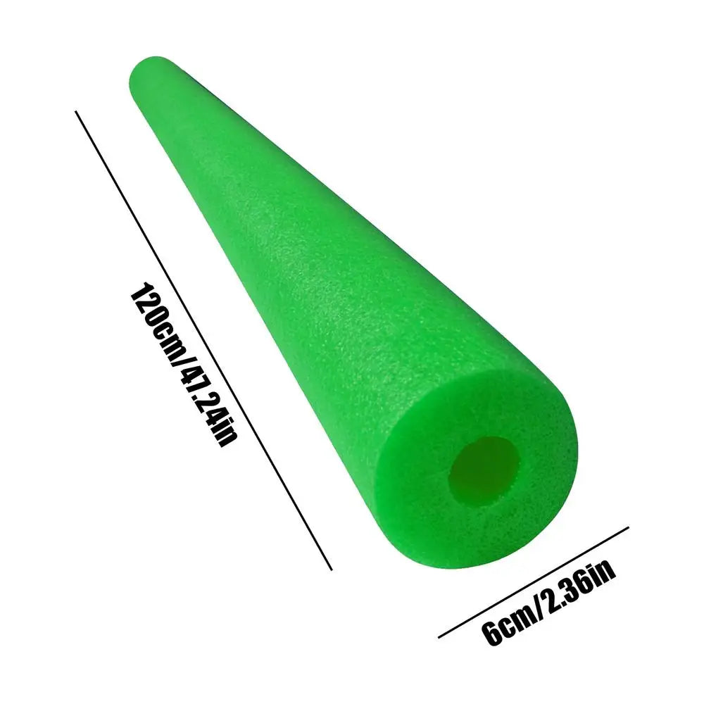 Pool Noodle Swim Noodles Flexible Foam Tube Bright Color Hollow Foam Pool Accessories Swimming Pool Game Stick Peaceful Pleasures Health and Wellness Fluorescent Green