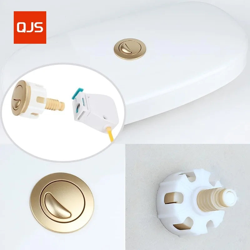 Matt Gold Toilet Flush Button | Cistern Push Button Replacement