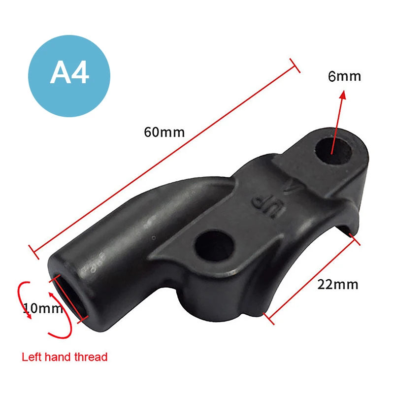 22mm Handlebar Motorcycle Mirror Mount Clamp – 10mm Thread