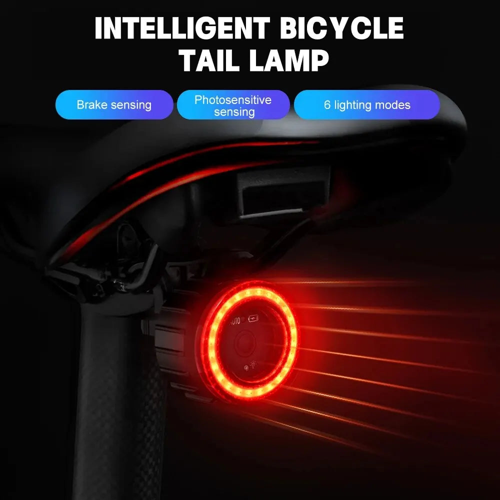 X-TIGER Smart Bicycle Tail Light – LED Sensor Brake Warning