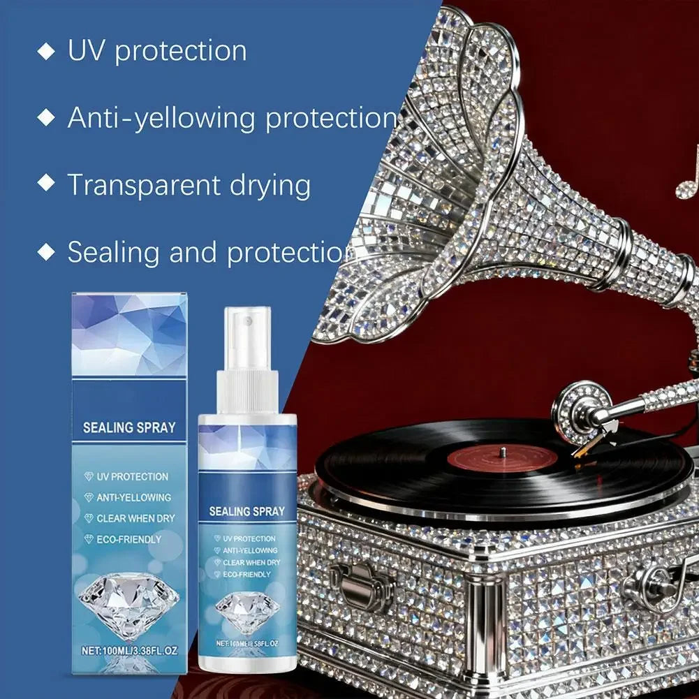 Premium 100ml Stone Art Sealer Spray, Fast Dry Clear Protective Sealant for Painted Stones, Diamond Painting & DIY Crafts Sealer Peaceful Pleasures Health and Wellness